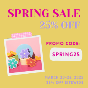 Spring Sale 25% Off. Promo Code: SPRING25. March 20-26, 2025. 25% OFF SITEWIDE.